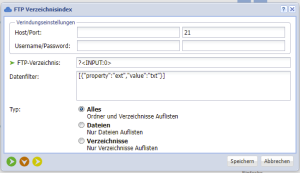 FTP Verzeichnisliste Details