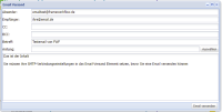 Email Versandformular GUI Beispiel