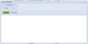 Beispiel einer Knopfgruppe in einem Leerem Programm