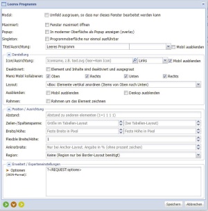 Tabellenprogramm-Details
